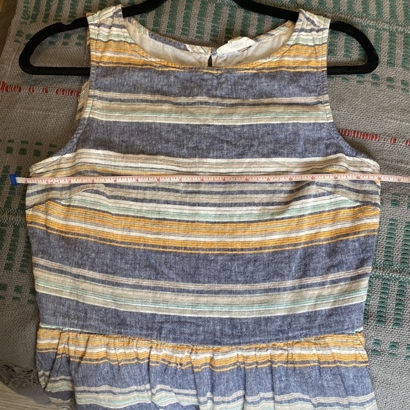 Beach/Lunch/Lounge Collection, Striped Sleeveless Sun Dress, S, w/Pockets - Picture 9 of 9